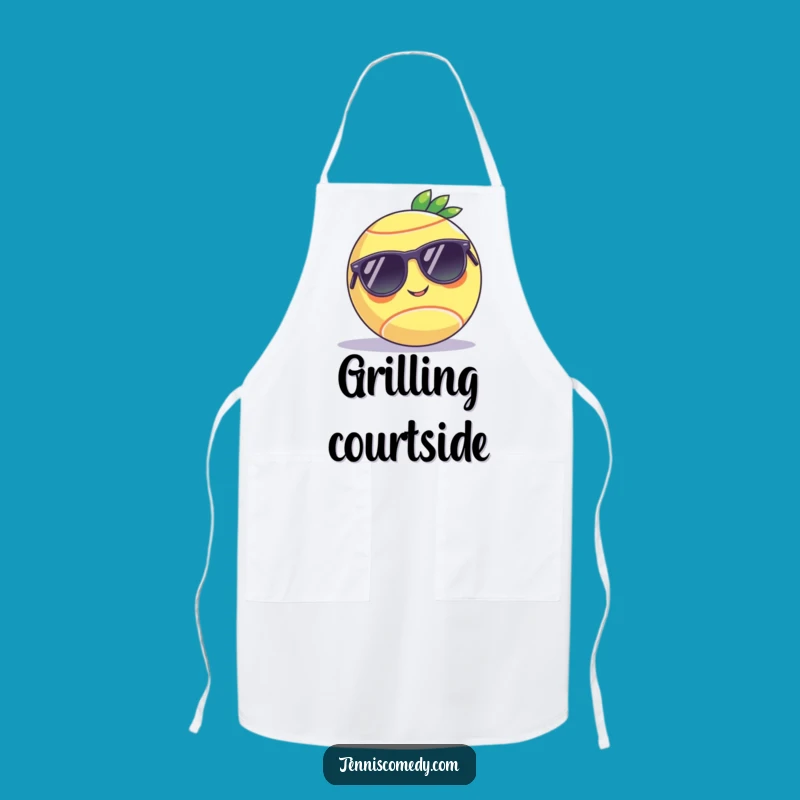 Funny Tennis Ball Sunglasses Apron - Chef's Choice for Kitchen Humor Gift