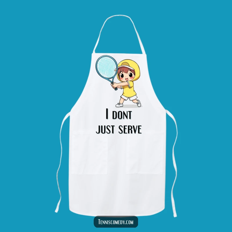 Funny Tennis Giant Racket Apron - Cook Up Laughs, Perfect Funny Gift
