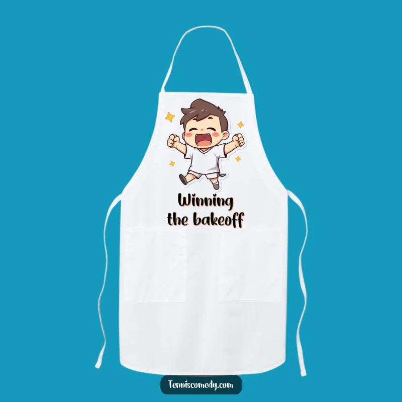 Funny Apron: Chef Character's Victory Cheer