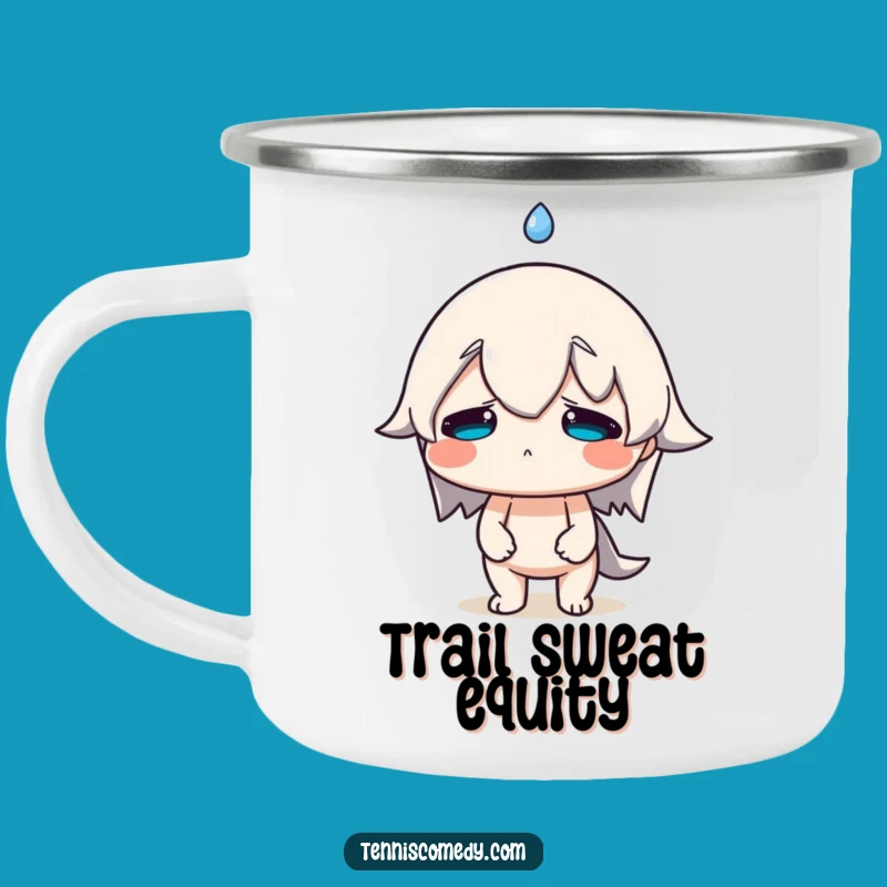 Funny Sweat Drop Camping Mug: Adventure Under Pressure, Rugged & Hilarious Funny Gift