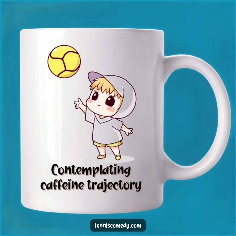 Funny Tennis Toss Mug - Watching Spin Ball, Perfect Gift for Tennis Players