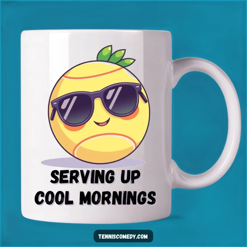 Funny Chill Tennis Ball Sunglasses Mug - Perfect Relaxed Gift for Tennis Lovers