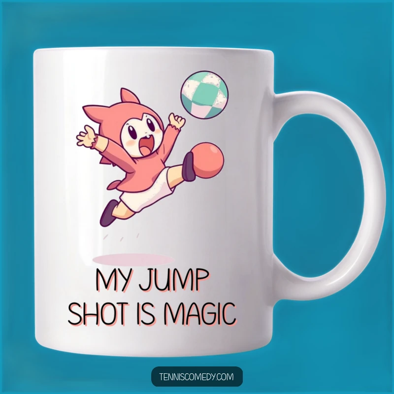 Funny Leaping Character Bouncing Ball Mug A Dynamic Gift