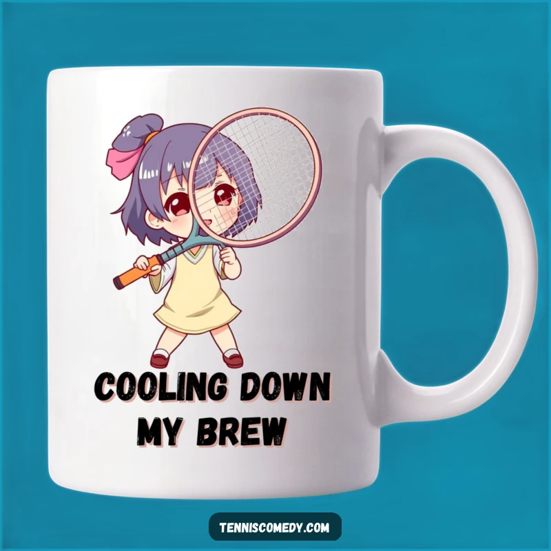 Funny Tennis Fan Mug: Hilarious Racket Action, Perfect Gift for Players