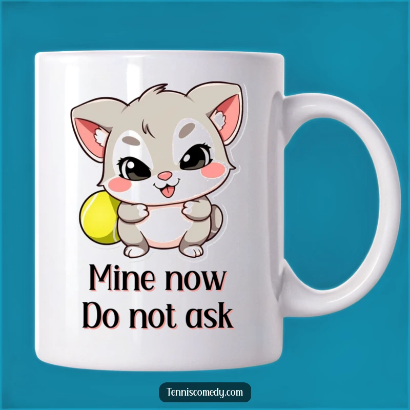 Funny Mischievous Character Mug: The Perfect Tennis Player Gift for Sneaky Fun