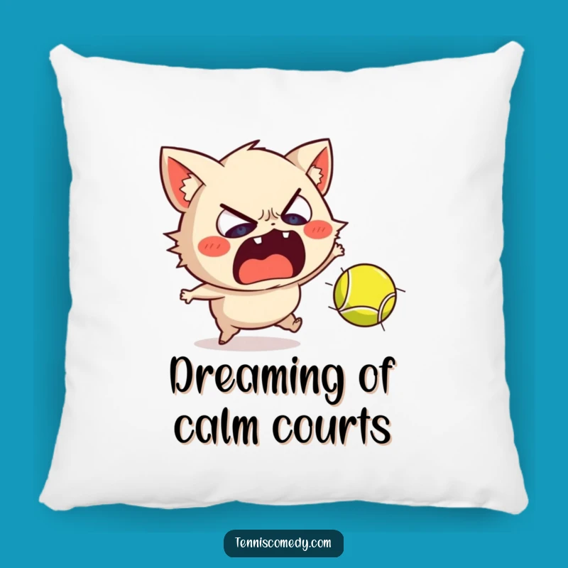 Soft Funny Scared Tennis Pillow: Cuddle Up with Hilarious Panic!