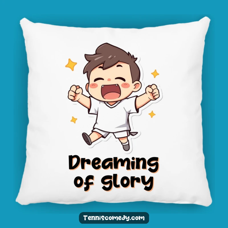 Funny Pillow: Cheerful Character's Winning Embrace
