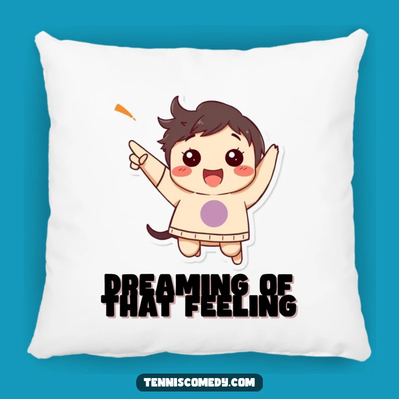 Funny Happy Jump Pillow: Celebration Cushion, Cozy Funny Gift