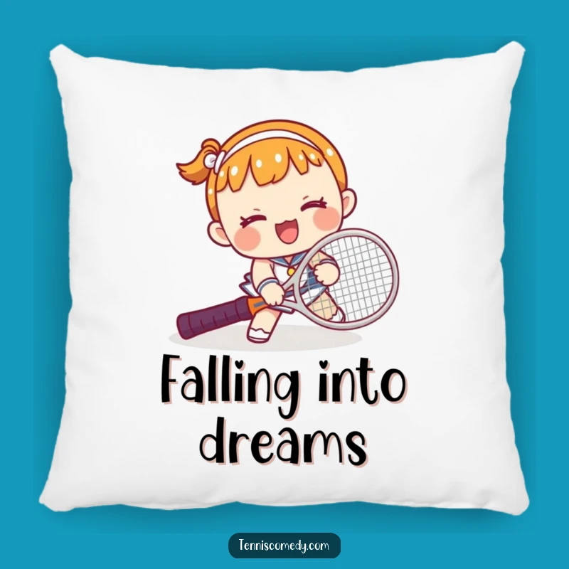 Funny Kawaii Tennis Trip Pillow: Comfy Cushion for Laugh Enthusiasts