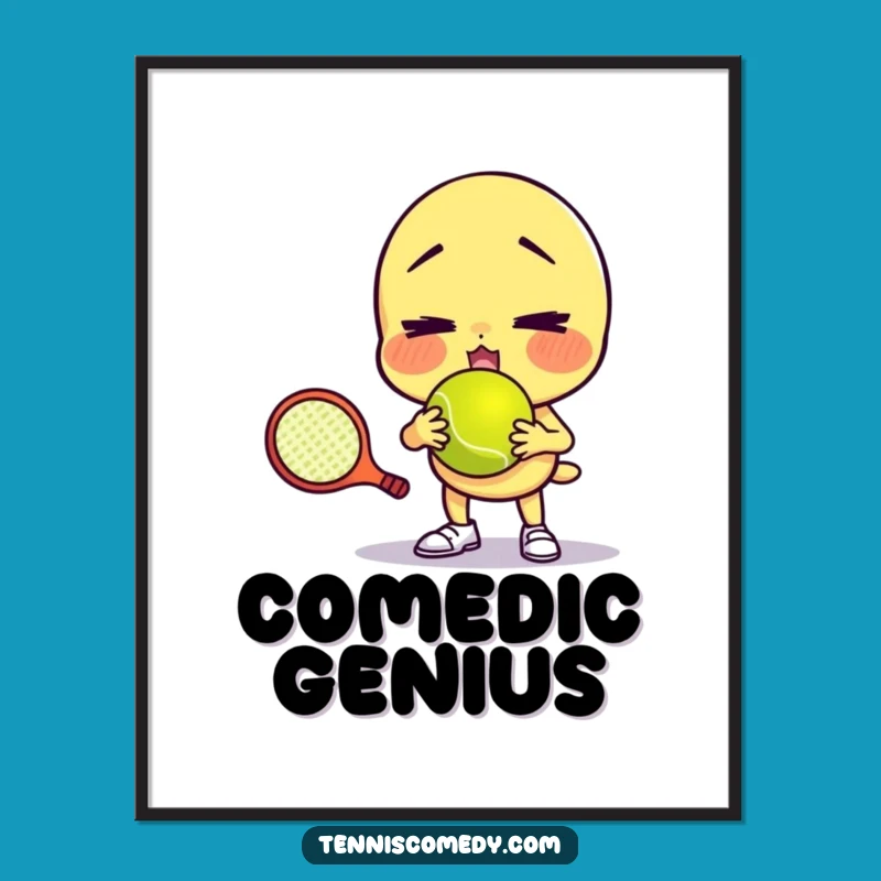 Funny Failed Tennis Serve Digital Art - Instant Laughs Wall Decor Gift