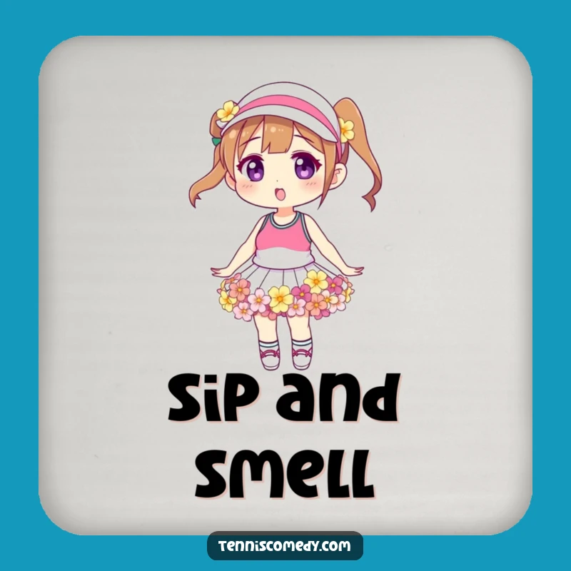 Funny Floral Tennis Skirt Coasters: Protect Surfaces with Garden Chic