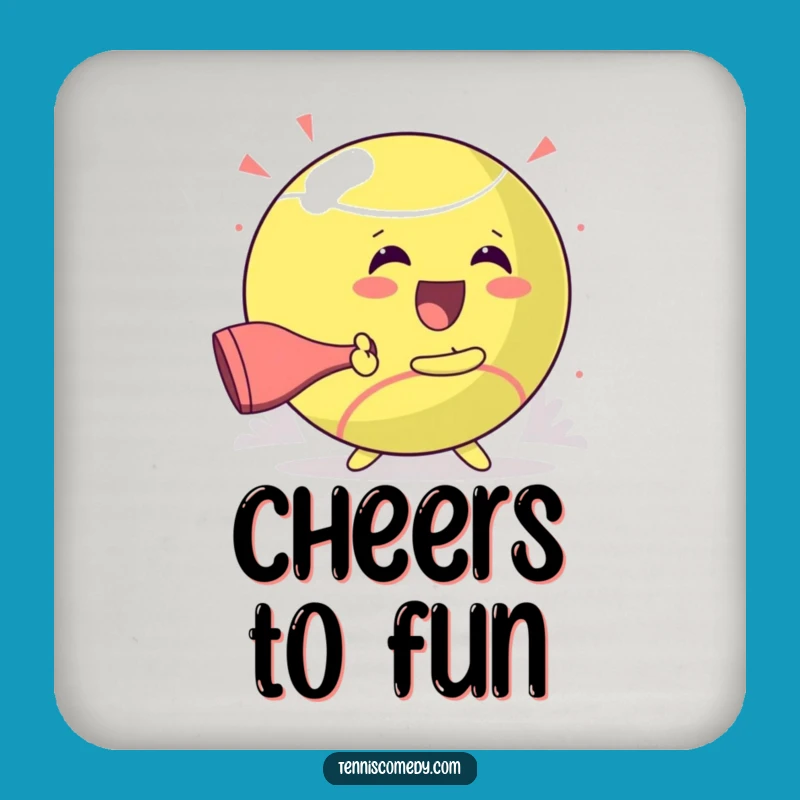 Funny Kawaii Tennis Coaster: Glee Hit, Giant Ball Protection, Unique Funny Gift
