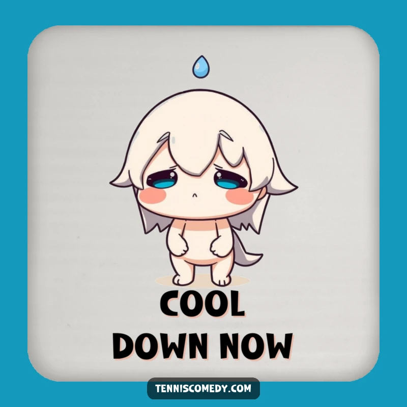 Funny Sweat Drop Coasters: Protect Surfaces Under Stress, Set of Hilarious Funny Gifts