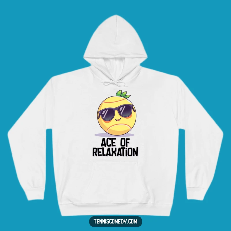 Funny Tennis Ball Sunglasses Hoodie - Warm & Cozy Gift for Tennis Enthusiasts