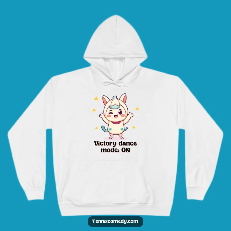 Cozy Funny Kawaii Victory Dance Hoodie - Warm & Humorous Gift!
