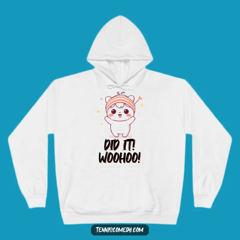 Cozy Funny Sweatband Hoodie - Warm Kawaii Character Gift