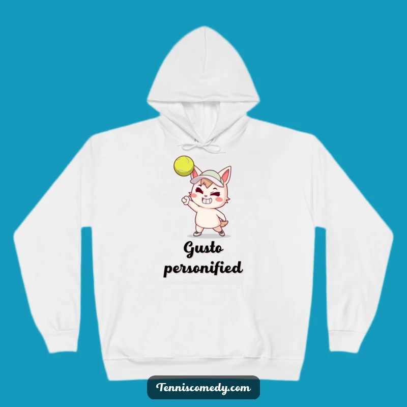 Funny Tennis Serve Hoodie - Determined Player Style, Cozy Sports Fan Gift