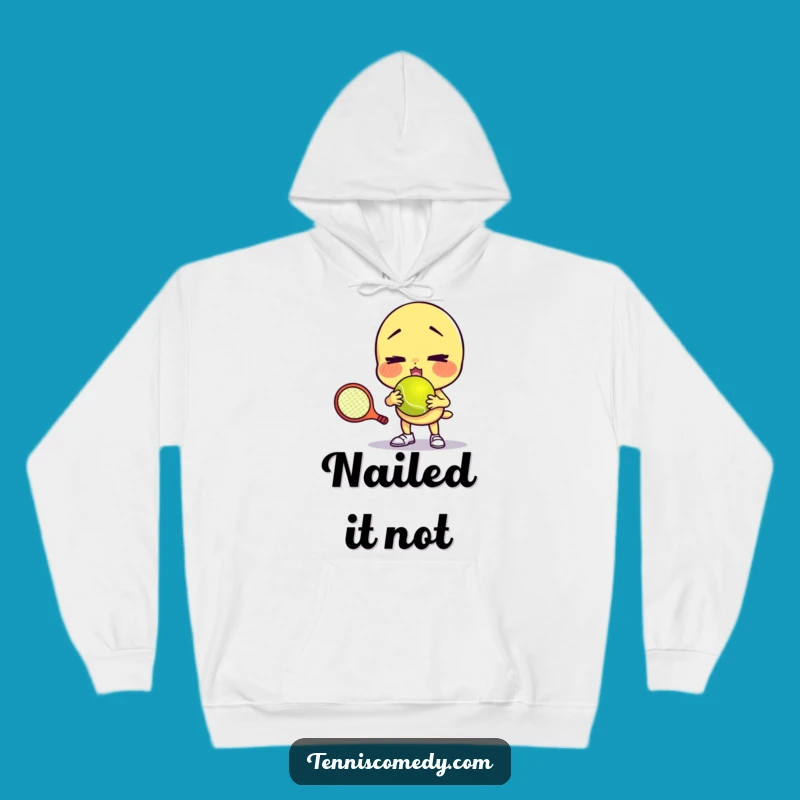 Funny Failed Tennis Serve Hoodie - Cozy & Comedic Gift