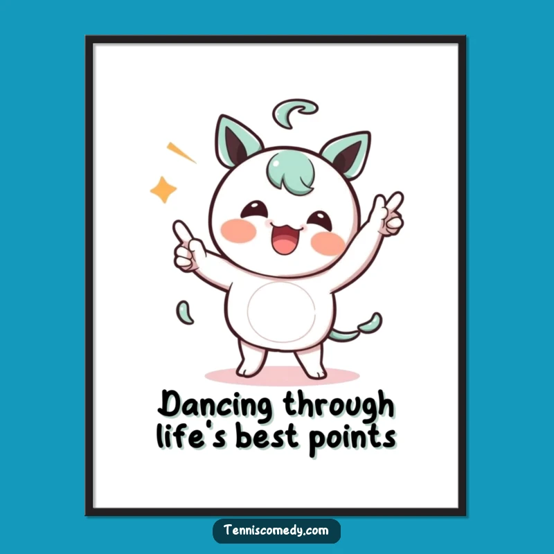 Free Printable Kawaii Dance Art: Funny Character Wall Decor Downloadable