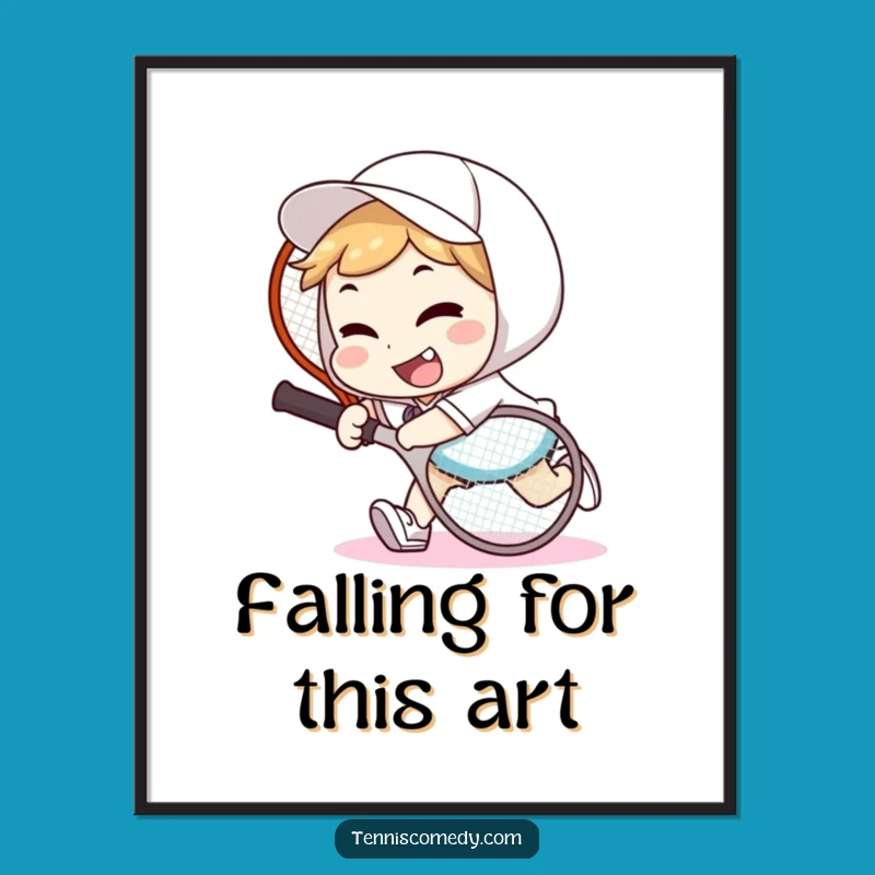 Free Printable Wall Art: Tennis Goofball, Funny Downloadable Decor