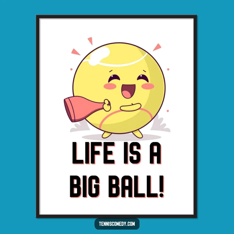 Funny Free Printable Wall Art: Glee Kawaii Tennis Player Downloadable Decor