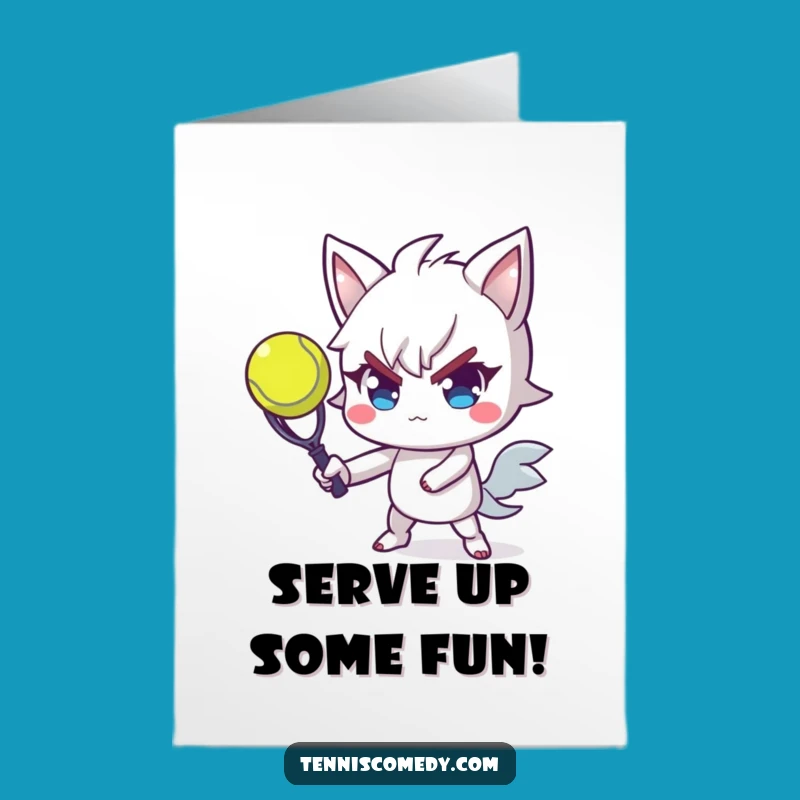 Free Printable Tennis Player Birthday Card - Funny DIY Downloadable Gift for Sports Fans