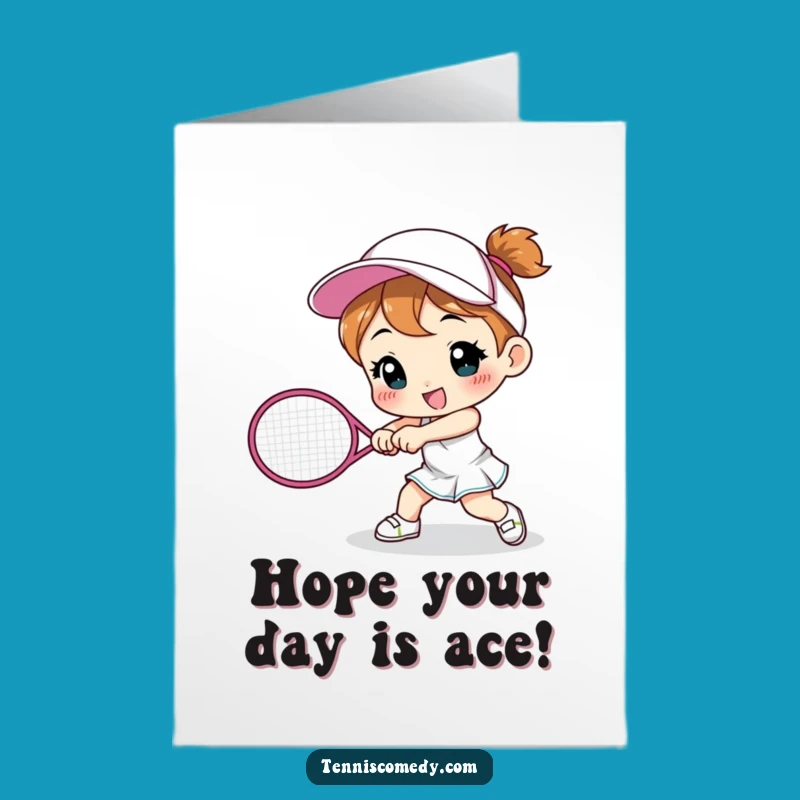 Free Printable Tennis Smash Birthday Card Funny Downloadable Gift
