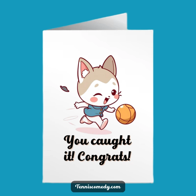 Free Printable Congrats Card: Tripping Character, Funny Downloadable Gift For Any Achievement