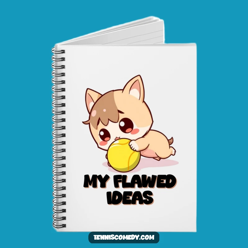 Funny Kawaii Tennis Notebook: Tripped Surprise Notes, Ideal Funny Gift