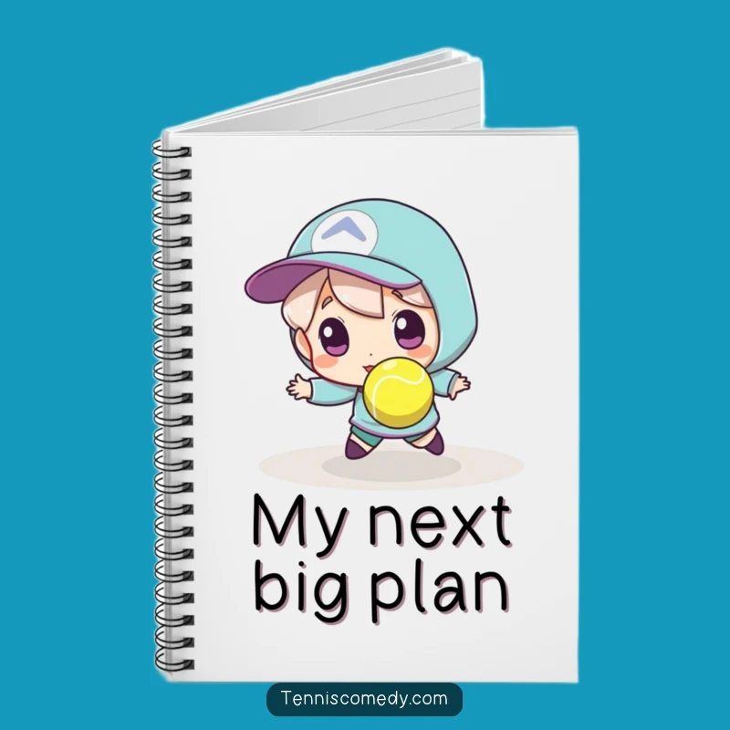 Funny Tennis Player Notebook: Jot Down Plays with Court Humor