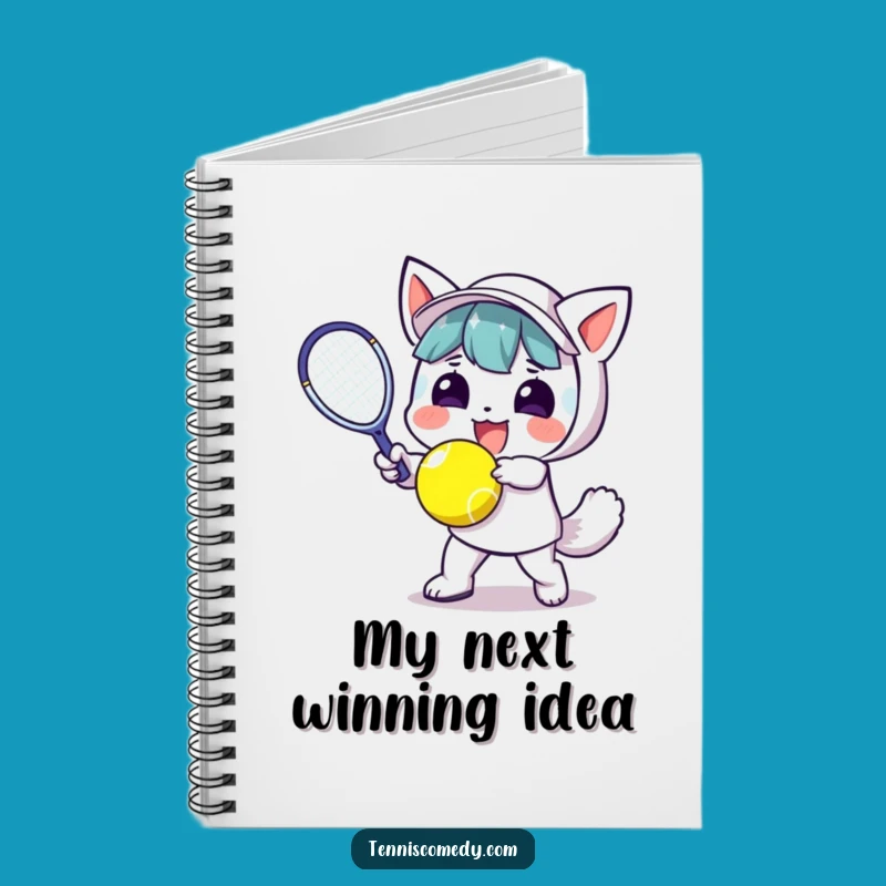 Funny Kawaii Tennis Player Notebook: Perfect Gift for Note-Takers