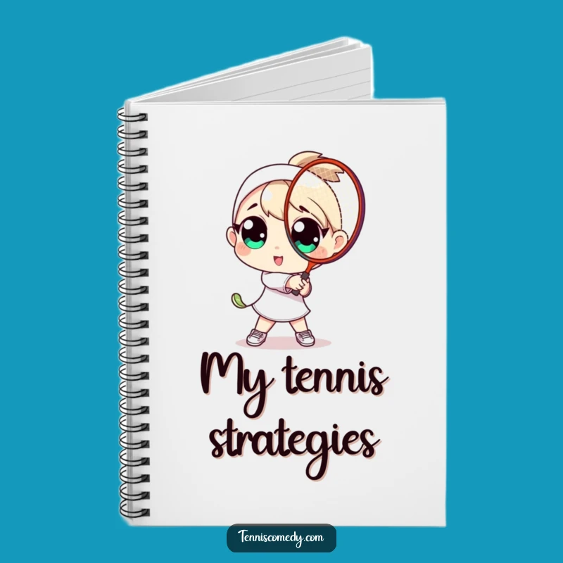 Funny Big Eyes Tennis Player Notebook A Journal For Athletes