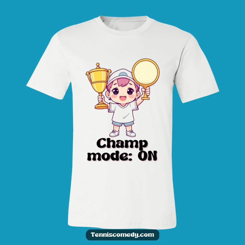 Funny Champion Tennis Trophy T-Shirt: Wear Your Victory!