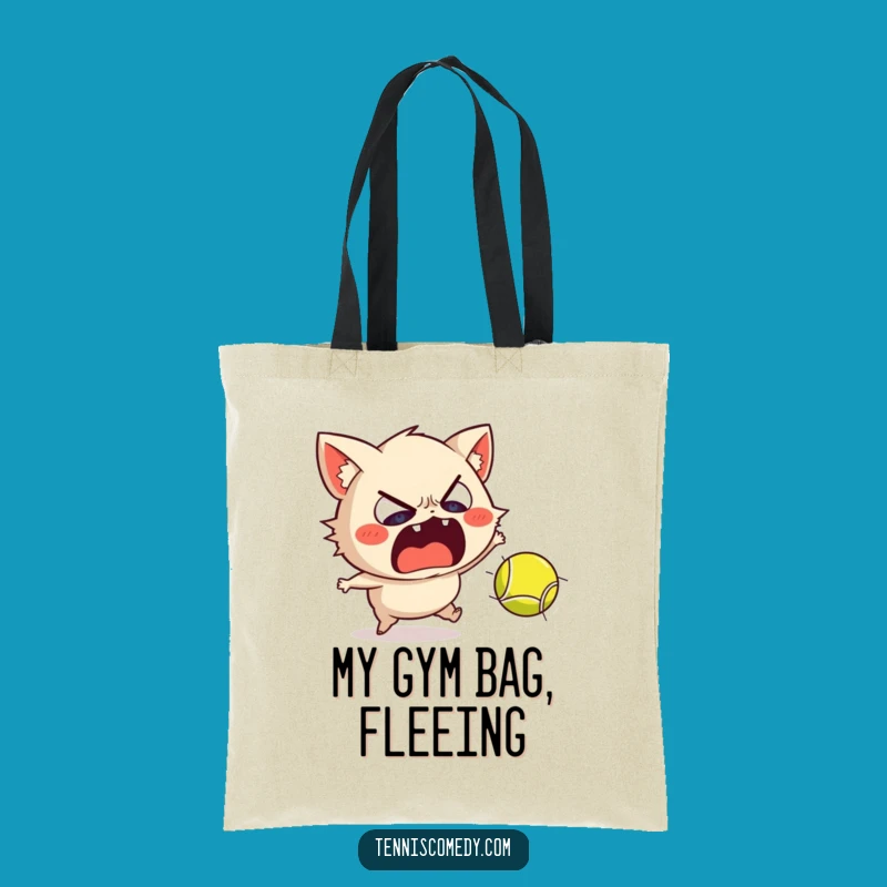 Funny Scared Tennis Ball Tote: Carry Your Laughs and Fears!